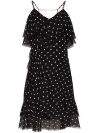 Balmain polka dot ruffle mini dress polka dot ruffle mini dress at Farfetch